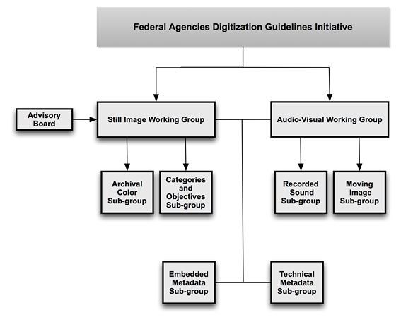 Federal Agencies Digitization Guidelines Initiative Structure Chart